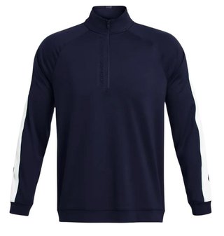 Under Armour Storm Midlayer 1/2 Zip pánska mikina, midnight navy/matrix green/white