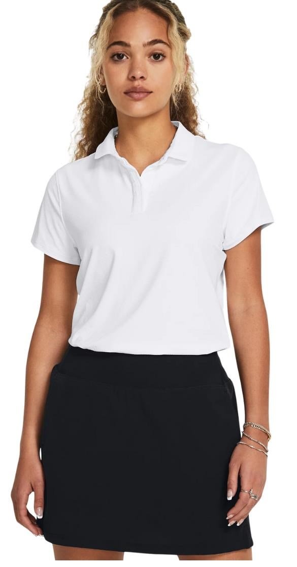 Under Armour Iso-Chill dámske polo, bielo/tmavomodré