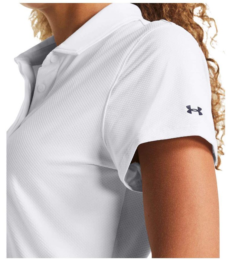 Under Armour Iso-Chill dámske polo, bielo/tmavomodré