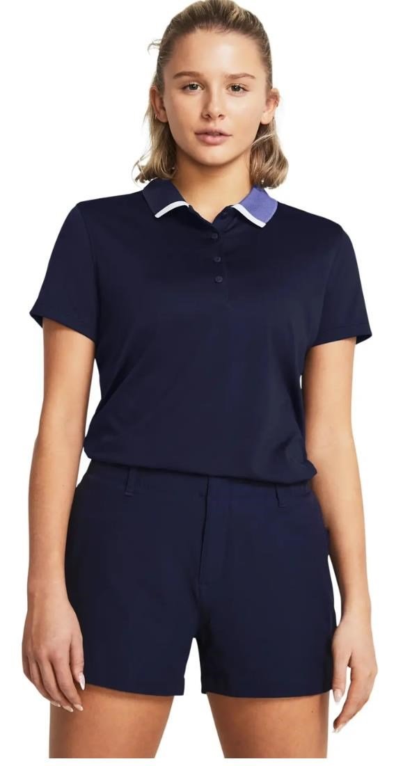 Under Armour Playoff Pitch dámske polo, midnight navy/starlight