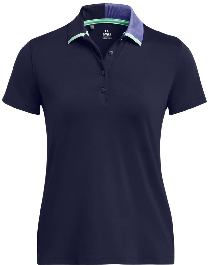Under Armour Playoff Pitch dámske polo, midnight navy/starlight
