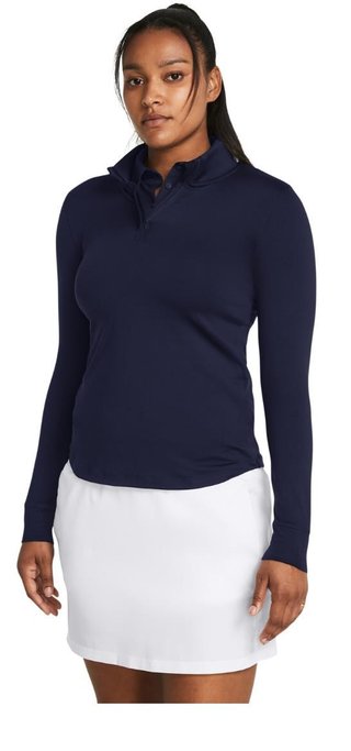 Under Armour Playoff 1/4 Zip dámska mikina, midnight navy/white