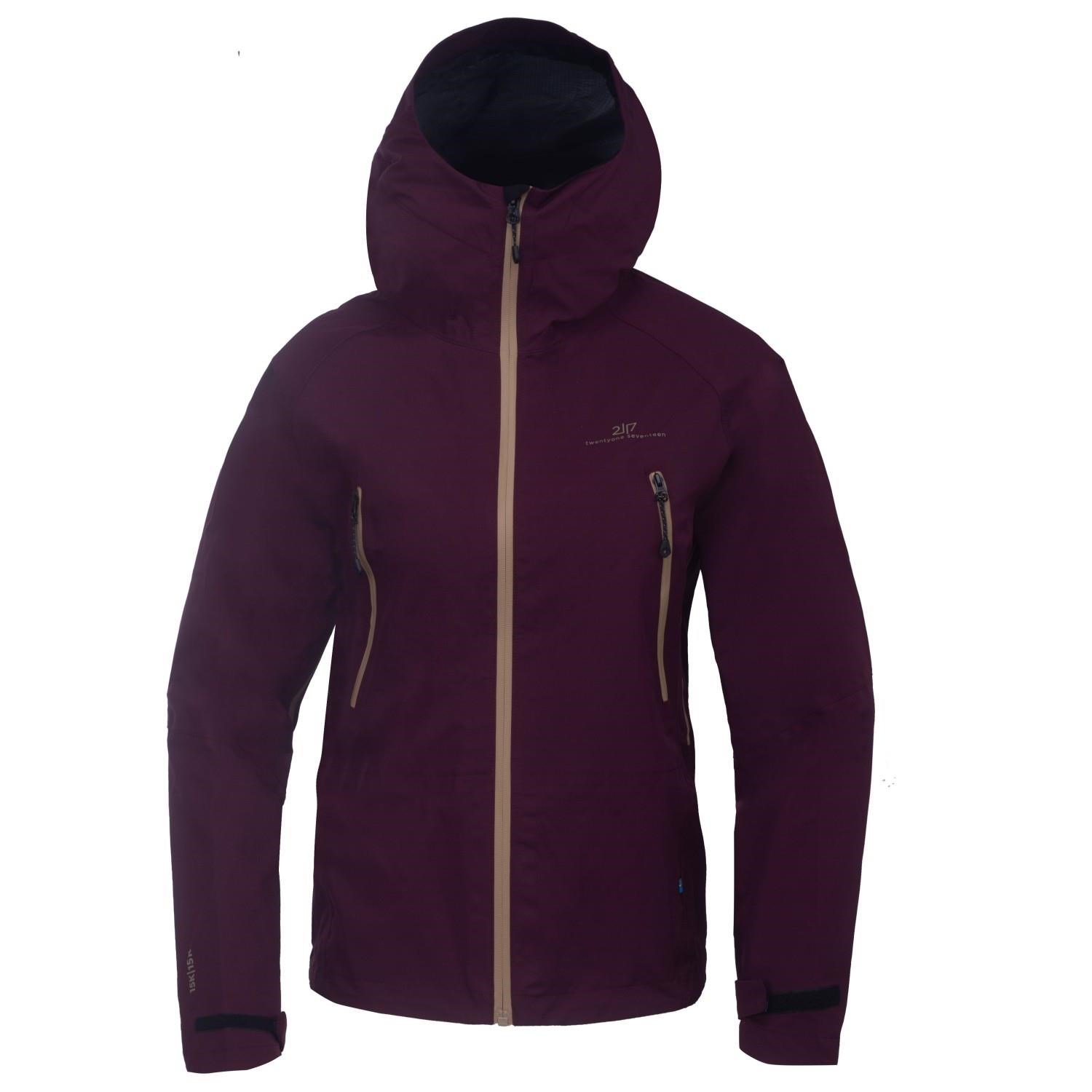2117 of Sweden Skogmo 3L dámska bunda do vetra a dažďa, dark plum
