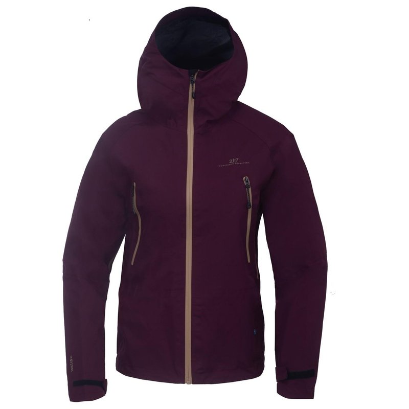2117 of Sweden Skogmo 3L dámska bunda do vetra a dažďa, dark plum