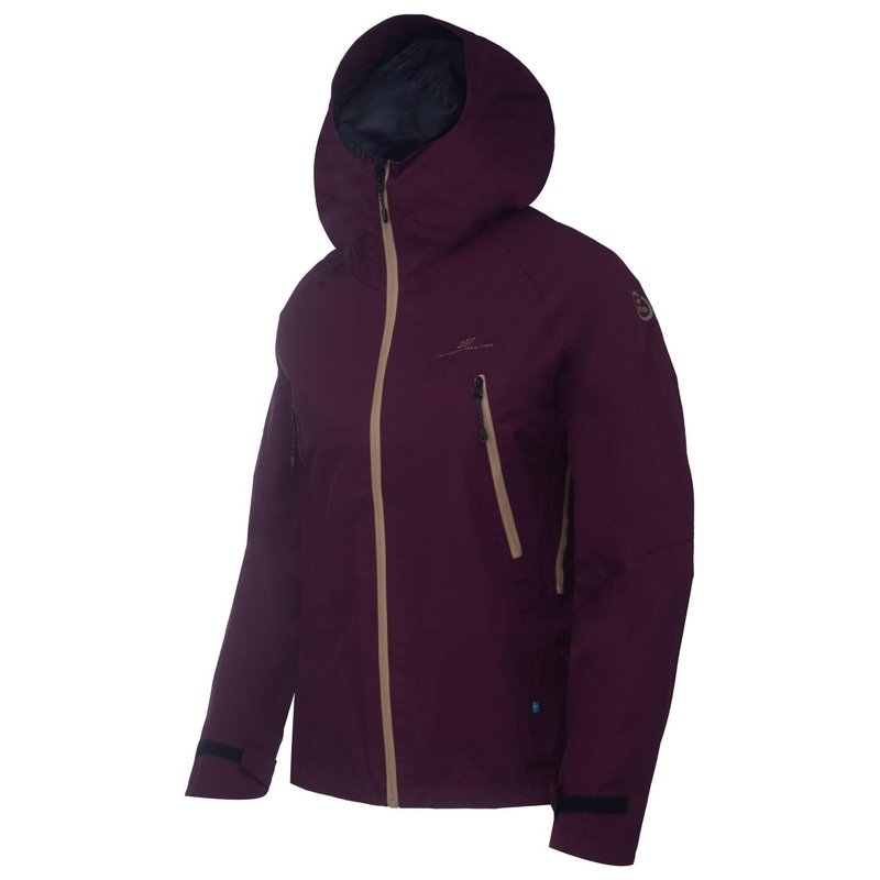 2117 of Sweden Skogmo 3L dámska bunda do vetra a dažďa, dark plum