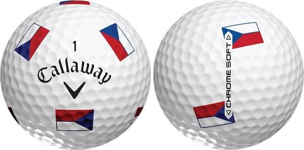 Callaway Chrome Soft Truvis Czech Flag golfové loptičky, LIMITED EDITION