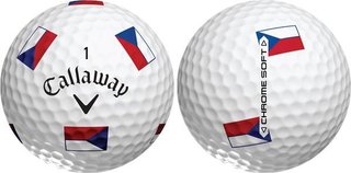 Callaway Chrome Soft Truvis Czech Flag golfové loptičky, LIMITED EDITION