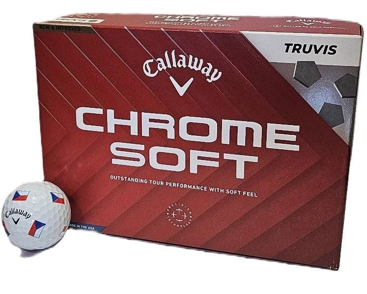 Callaway Chrome Soft Truvis Czech Flag golfové loptičky, LIMITED EDITION