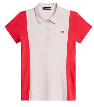 J.Lindeberg Tilly dámske polo, rose quartz