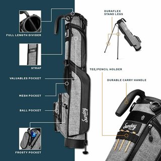 Sunday Golf Loma pencil bag, ron burgundy
