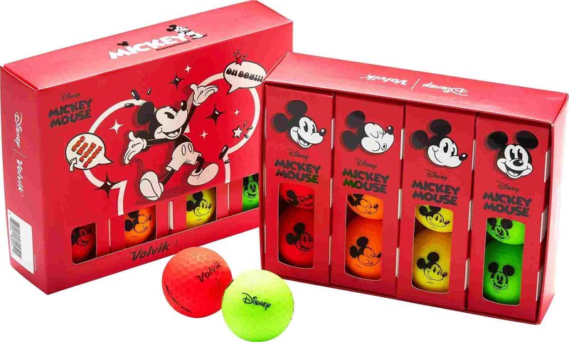 Volvik VIMAX DISNEY MICKEY Mouse golfové loptičky, mix colours