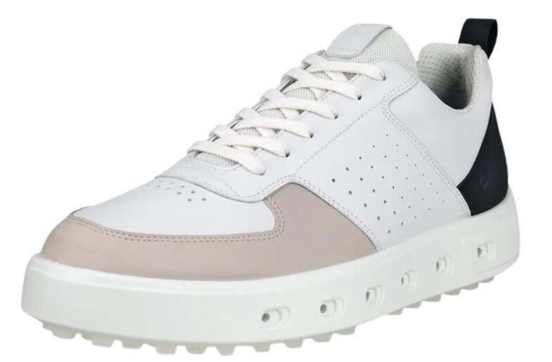 Ecco Street 720 pánske golfové topánky, biela/čierna/šedá