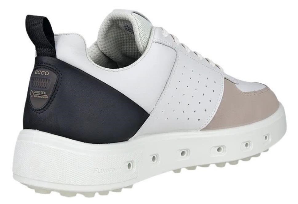 Ecco Street 720 pánske golfové topánky, biela/čierna/šedá