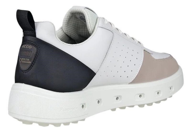 Ecco Street 720 pánske golfové topánky, biela/čierna/šedá