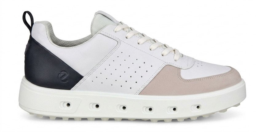 Ecco Street 720 pánske golfové topánky, biela/čierna/šedá
