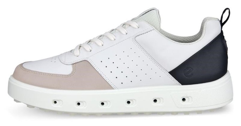 Ecco Street 720 pánske golfové topánky, biela/čierna/šedá