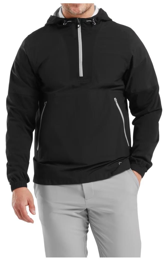 FootJoy HydroLite X Hoodie pánska bunda, čierna