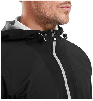 FootJoy HydroLite X Hoodie pánska bunda, čierna