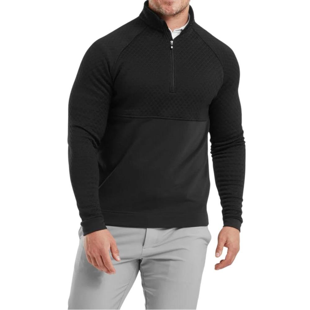 FootJoy Jacquard Thermal Chill-Out pánska mikina, čierna