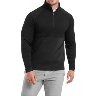 FootJoy Jacquard Thermal Chill-Out pánska mikina, čierna