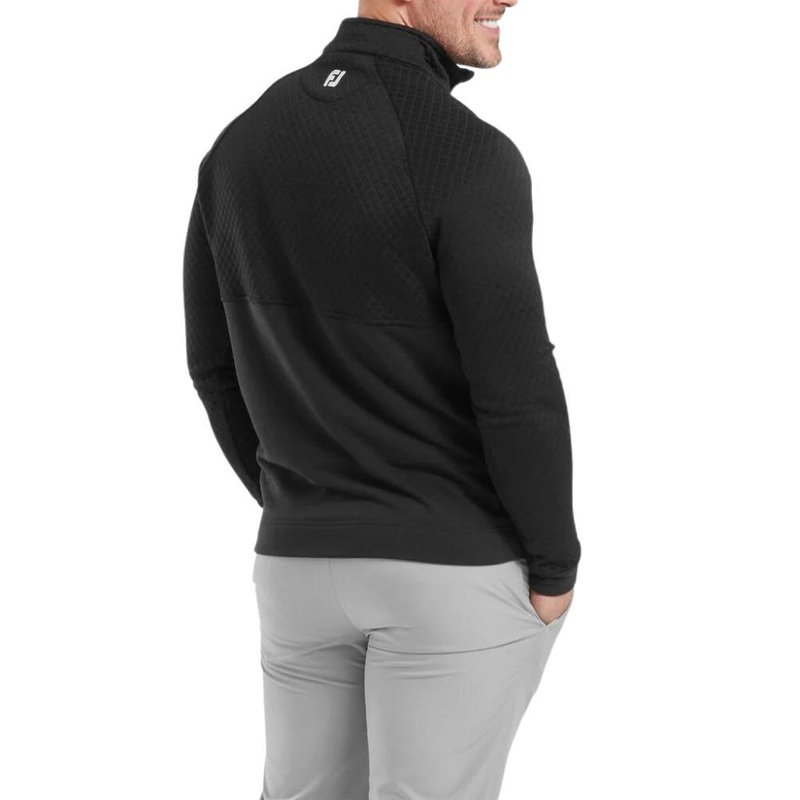 FootJoy Jacquard Thermal Chill-Out pánska mikina, čierna