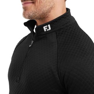 FootJoy Jacquard Thermal Chill-Out pánska mikina, čierna