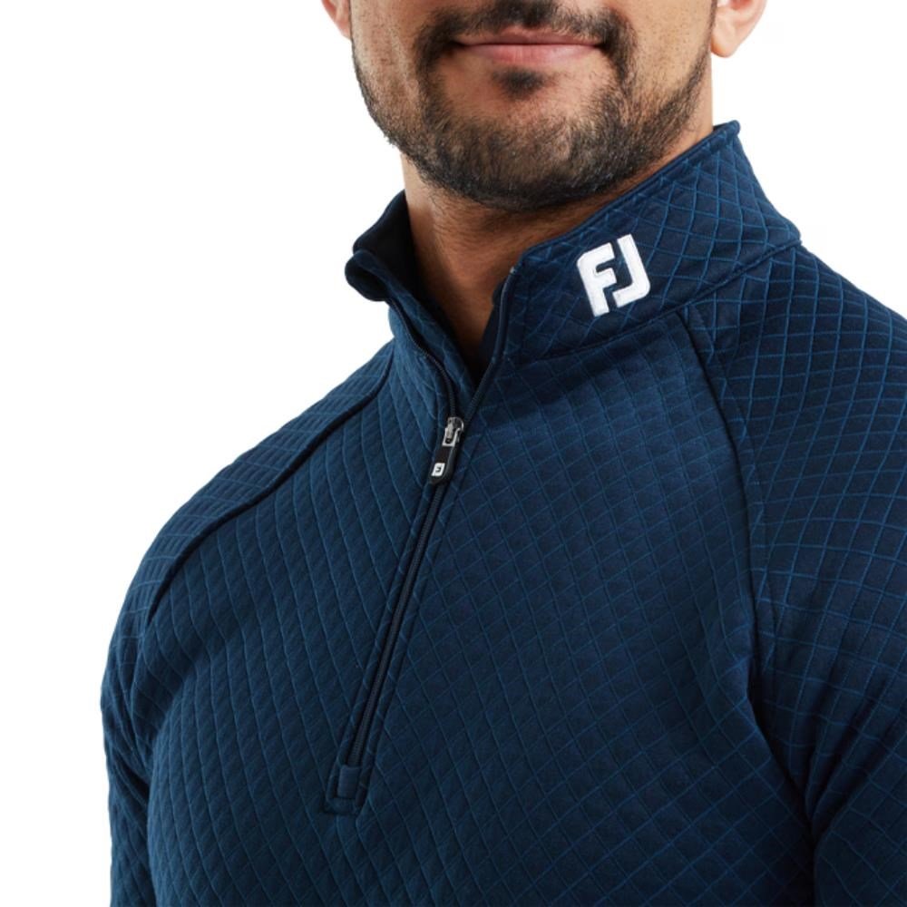 FootJoy Jacquard Thermal Chill-Out pánsky pulóver, navy