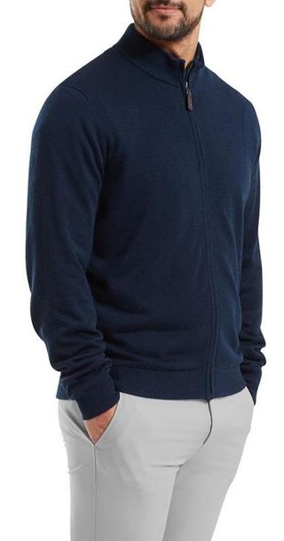 FootJoy Full-Zip Lined pánska mikina, navy