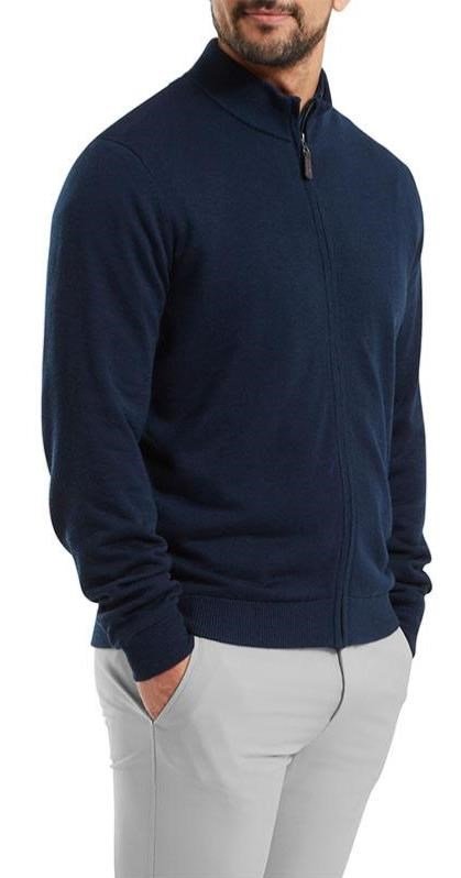 FootJoy Full-Zip Lined pánska mikina, navy