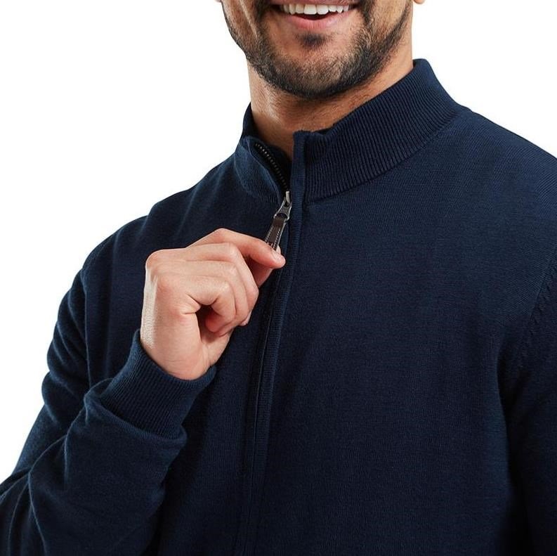 FootJoy Full-Zip Lined pánska mikina, navy
