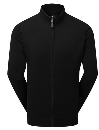 FootJoy Drirelease Full-Zip Lined pánsky sveter, čierny