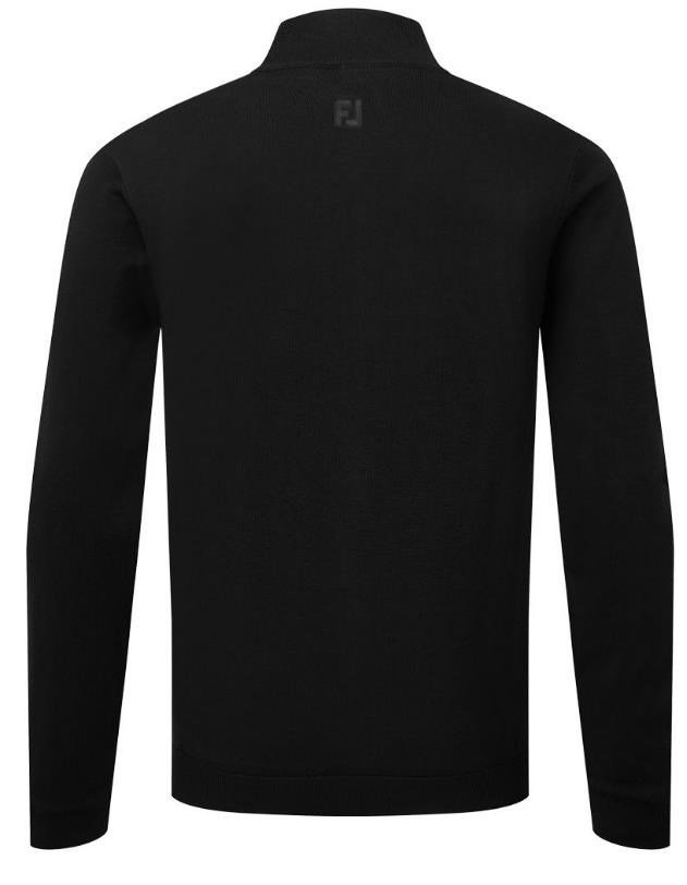 FootJoy Drirelease Full-Zip Lined pánsky sveter, čierny