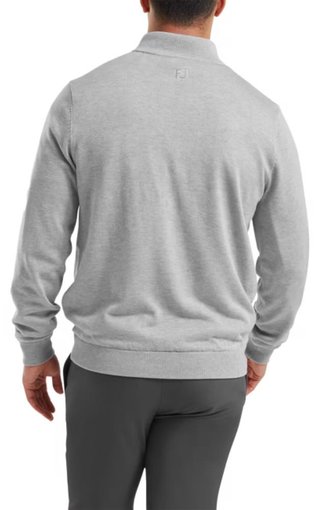 FootJoy Drirelease Full-Zip Lined pánsky sveter, sivý