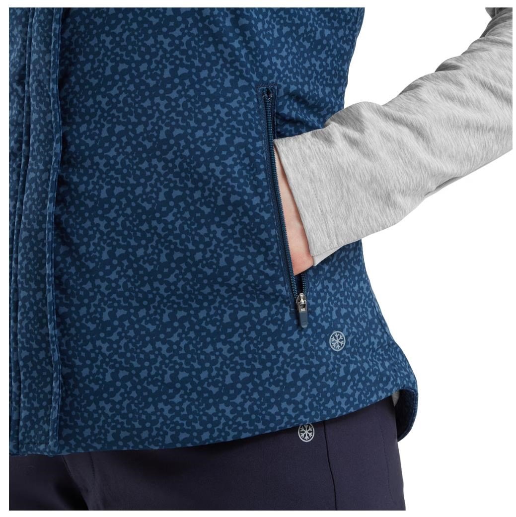 FootJoy ThermoSeries dámska vesta, floral tonal navy