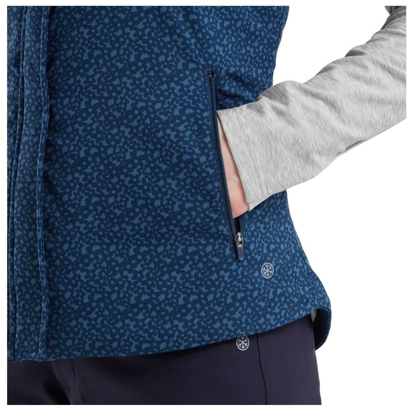 FootJoy ThermoSeries dámska vesta, floral tonal navy