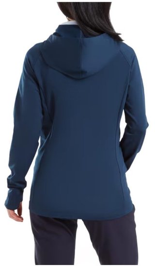 FootJoy ThermoSeries Hybrid dámska mikina s kapucňou, floral tonal navy