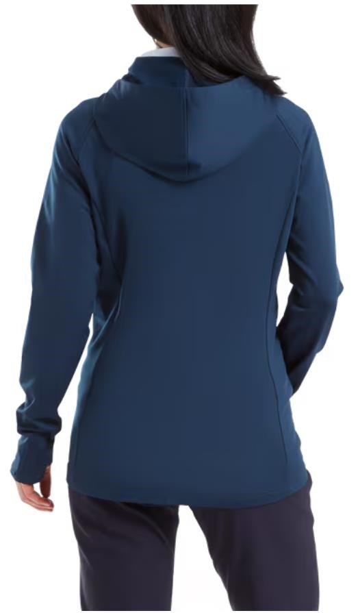 FootJoy ThermoSeries Hybrid dámska mikina s kapucňou, floral tonal navy