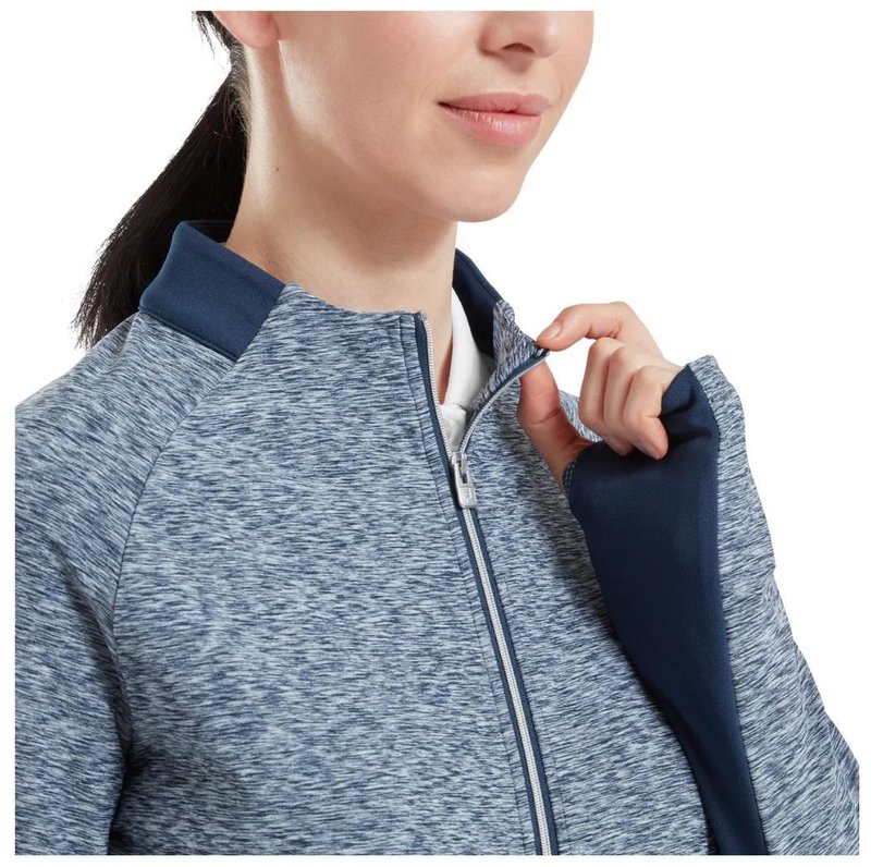 FootJoy Full-Zip Space Dye Thermal Midlayer dámska mikina, navy