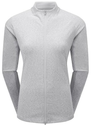 FootJoy Full-Zip Space Dye Thermal Midlayer dámska mikina, sivá