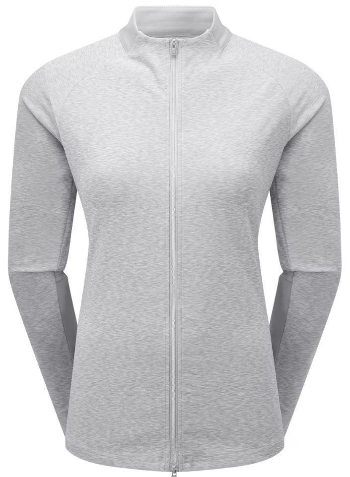 FootJoy Full-Zip Space Dye Thermal Midlayer dámska mikina, sivá