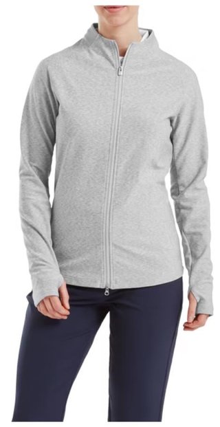 FootJoy Full-Zip Space Dye Thermal Midlayer dámska mikina, sivá