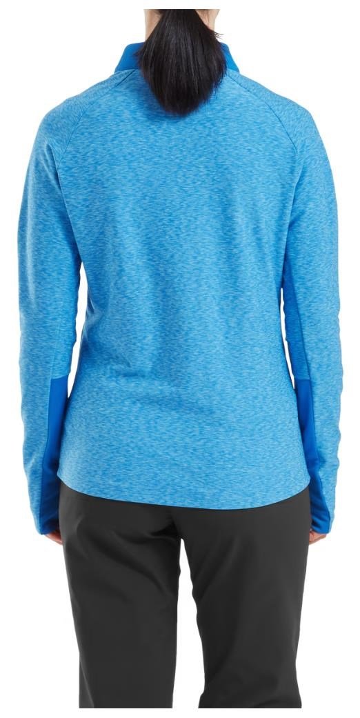 FootJoy Full-Zip Space Dye Thermal Midlayer dámska mikina, modrá/aqua