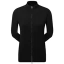 FootJoy Drirelease Full-Zip Lined dámsky sveter, čierny