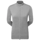 FootJoy Drirelease Full-Zip Lined dámsky sveter, sivý