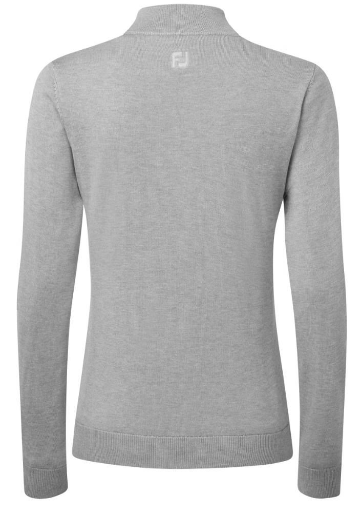 FootJoy Drirelease Full-Zip Lined dámsky sveter, sivý