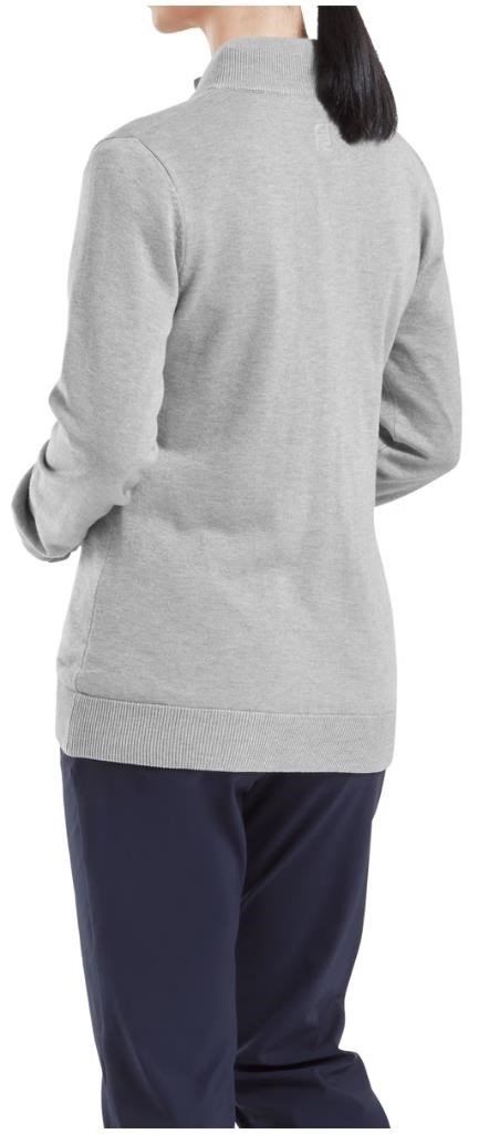 FootJoy Drirelease Full-Zip Lined dámsky sveter, sivý