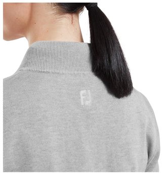 FootJoy Drirelease Full-Zip Lined dámsky sveter, sivý