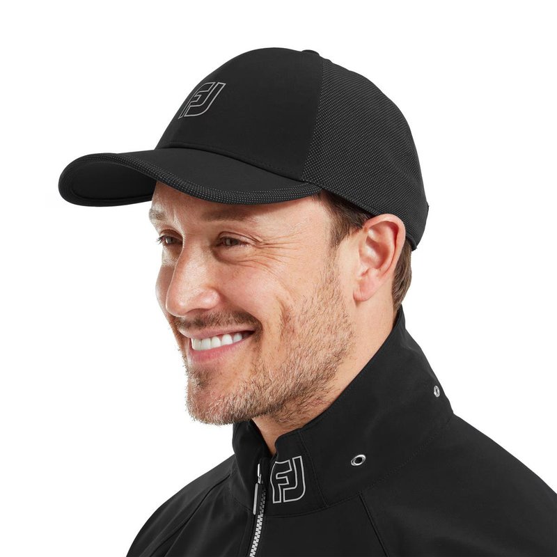 FootJoy HydroSeries Rain kšiltovka, čierna