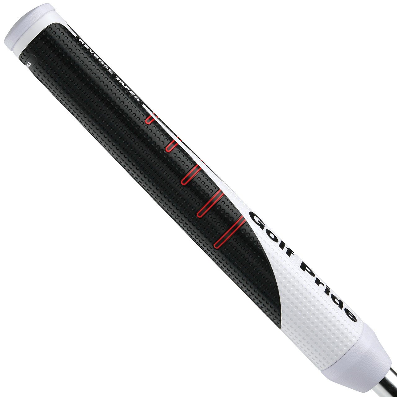 Golf Pride Reverse Taper putter grip, Round Large, červený vrchnák