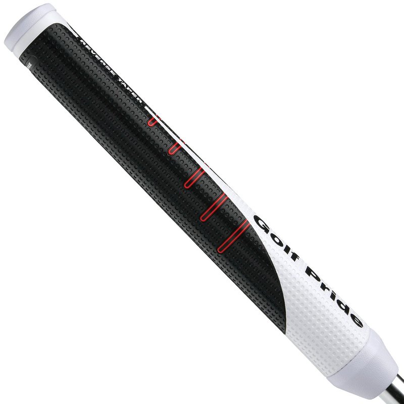 Golf Pride Reverse Taper putter grip, Round Large, červený vrchnák